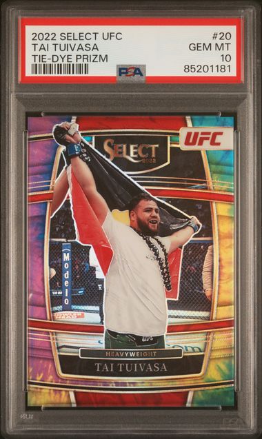 2022 Panini Select UFC - Tai Tuivasa 20 - Tie-Dye /25 - PSA 10