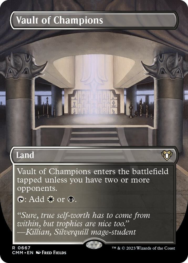 Vault of Champions (Borderless) - Commander Masters (CMM)