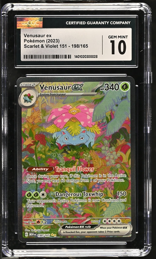 Venusaur ex 198/165 151 - 2023 Pokemon - CGC 10