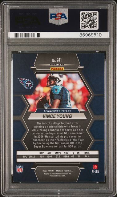 2023 Panini Mosaic - Vince Young 241 - Genesis  - PSA 9