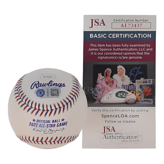 Vladimir Guerrero Jr. Signed 2022 All-Star Game Logo Baseball Inscribed "2nd ASG" (JSA & Guerrero Jr.) with Case
