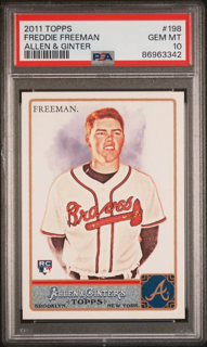 2011 Topps Allen & Ginter - Freddie Freeman 198 - PSA 10