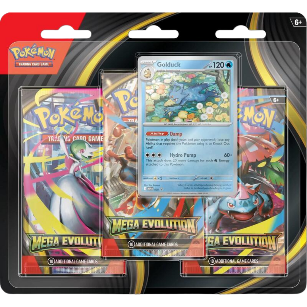 Pokemon Mega Evolution 3 Pack Blister