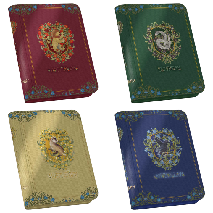 Ultimate Guard Zipfolio 160+ 8 Pocket Xenoskin Binder: Harry Potter 4 Houses