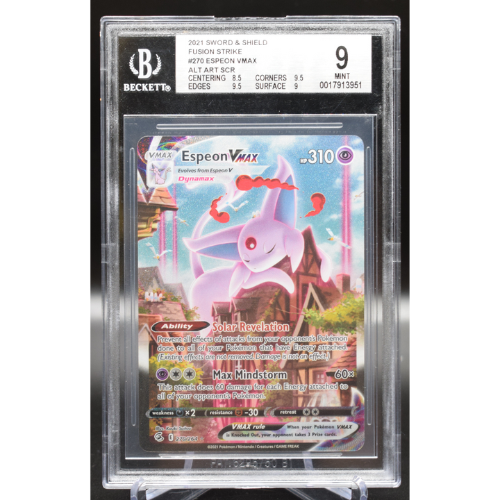 Espeon Vmax 270/264 Fusion Strike - 2021 Pokemon - BGS 9