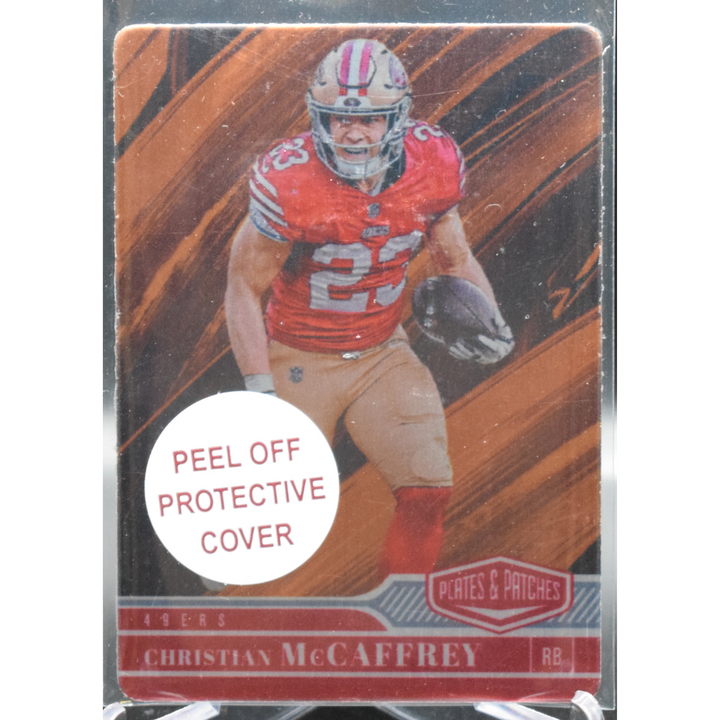 2023 Panini Plates & Patches Football - Christian Mccaffrey 86 - Gold /10