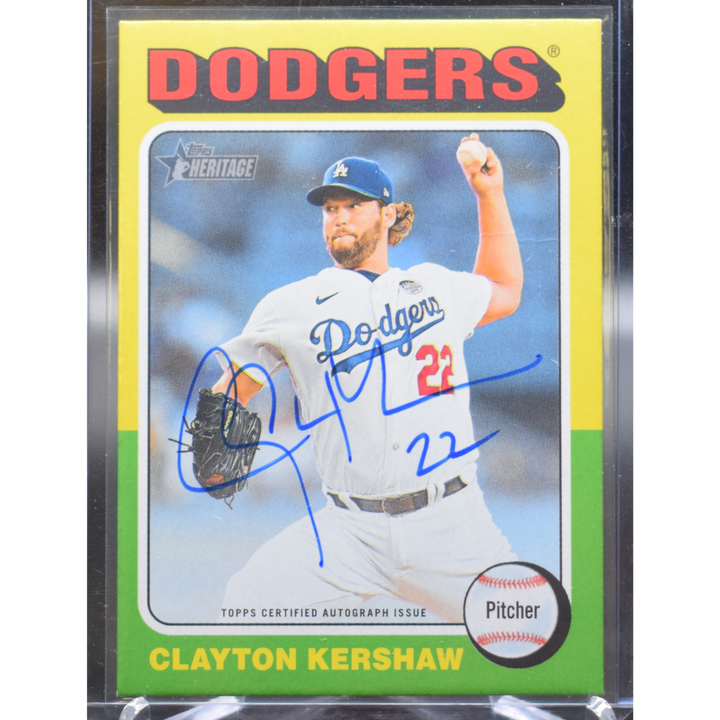 2024 Topps Heritage Baseball - Clayton Kershaw ROACK - On Card Auto
