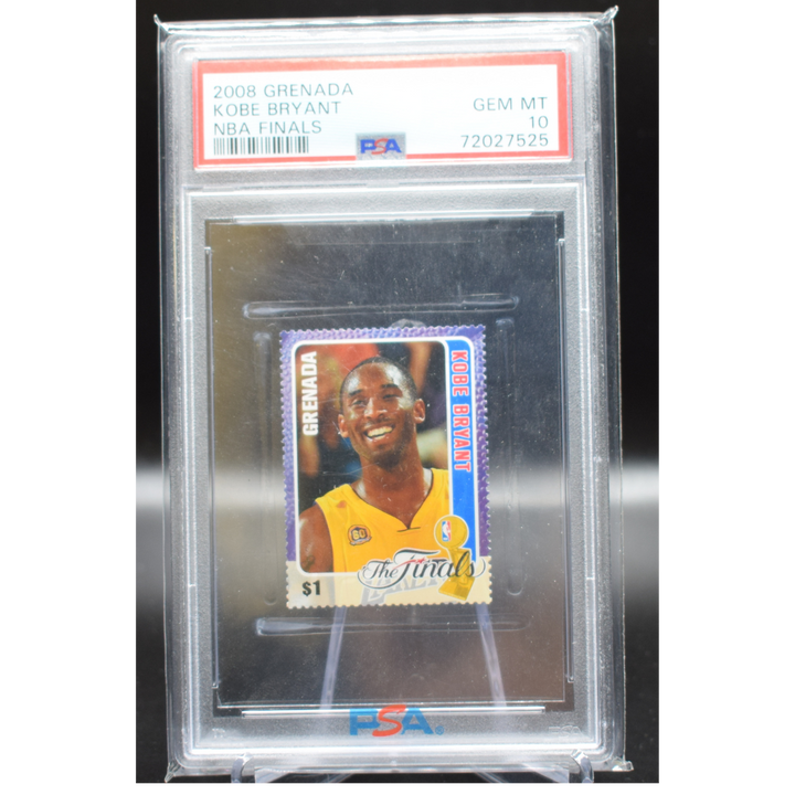 2008 Grenada - Kobe Bryant - NBA Finals Stamp - PSA 10
