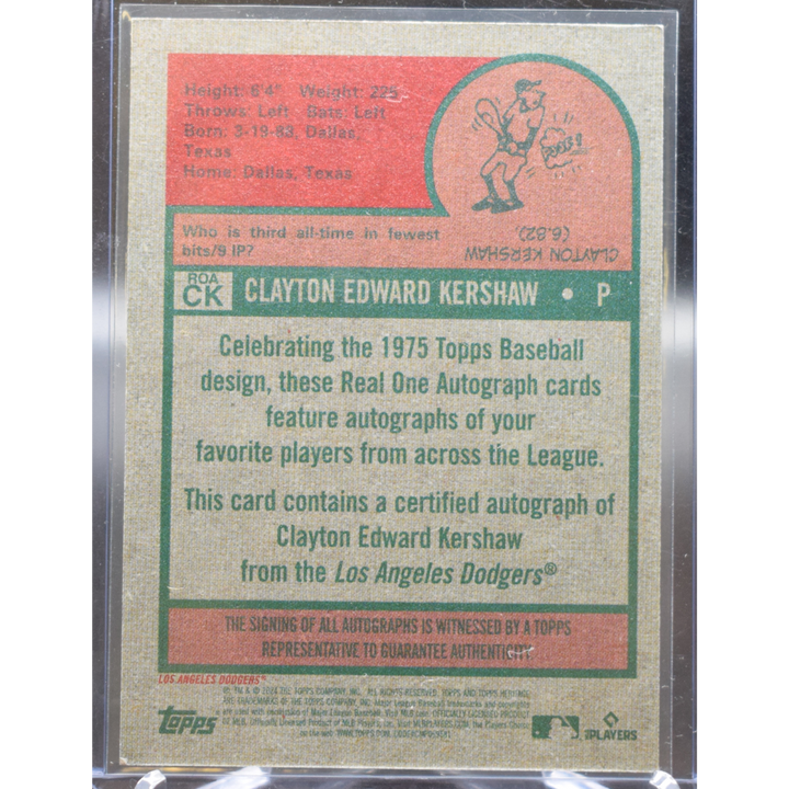 2024 Topps Heritage Baseball - Clayton Kershaw ROACK - On Card Auto