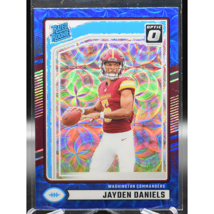 2024 Panini Optic Football - Jayden Daniels 389 - Blue Scope