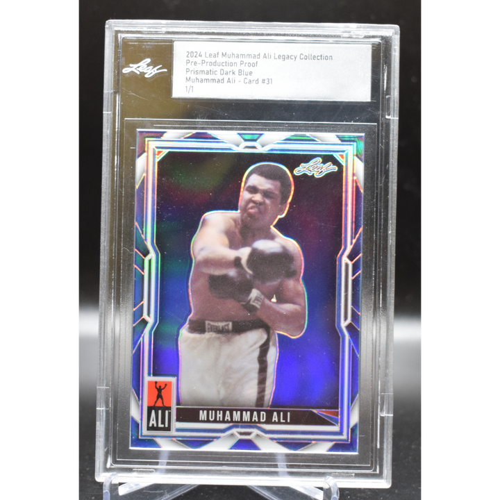 2024 Leaf Muhammad Ali Legacy Collection - Pre-Production Proof - Prismatic Dark Blue - #31 1/1