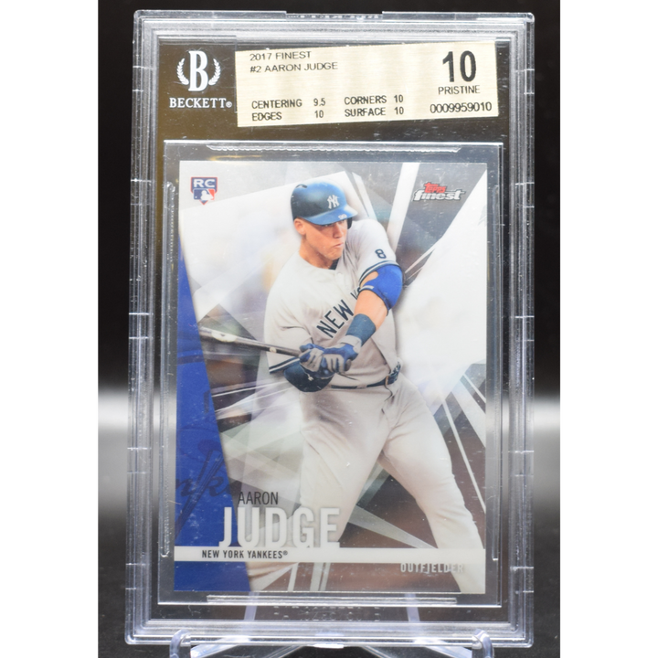 2017 Topps Finest - Aaron Judge 2 - Beckett 10