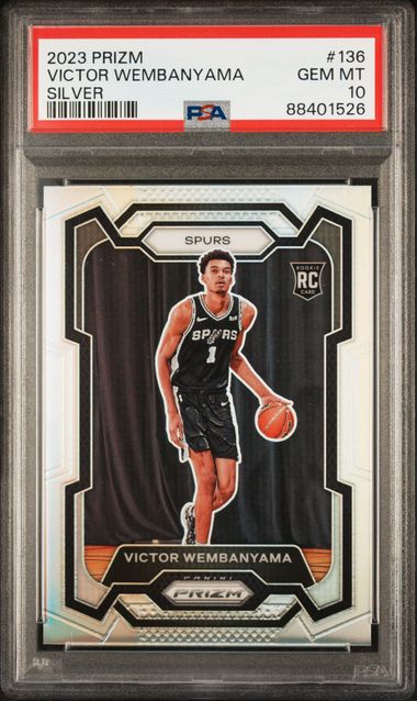 2023 Panini Prizm - Victor Wembanyama 136 - Silver - PSA 10