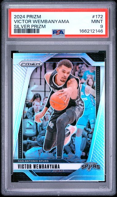 2024-25 Panini Prizm Basketball - Victor Wembanyama #172 - SIlver Prizm - PSA 9