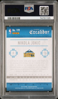 2015 Panini Excalibur - Nikola Jokic 199 - Knight's Templar - PSA 8