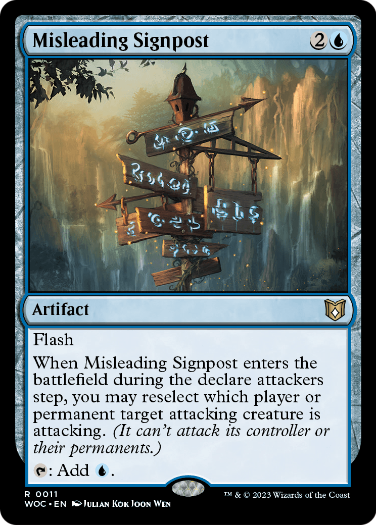 Misleading Signpost - Commander: Wilds of Eldraine (WOC)