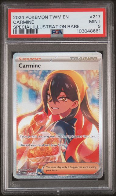 Carmine 217/167 Special Illustration Rare Twilight Masquerade - 2024 Pokemon - PSA 9