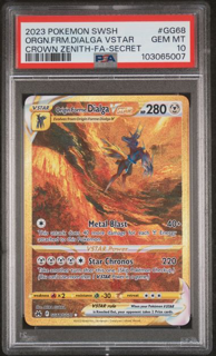 Origin Forme Dialga Vstar GG68/GG70 Crown Zenith - 2023 Pokemon - PSA 10