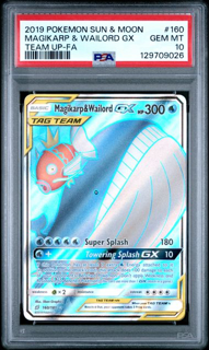 Magikarp wailord GX 160 - Team UP - 2019 Pokemon - PSA 10