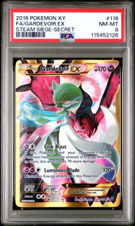 Gardevoir EX 116/114 - Steam Siege - 2016 Pokemon - PSA 8
