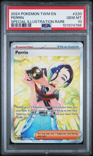 Perrin 220/167 Twilight Masquerade Illustration Rare - 2024 Pokemon - PSA 10