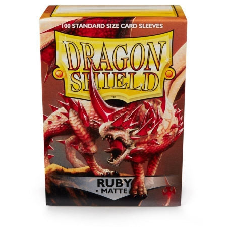 Pochettes Dragon Shield : Ruby Matte (Boîte de 100)