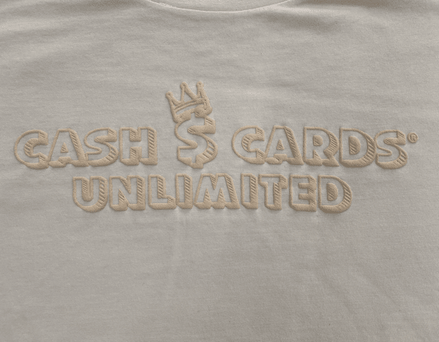 Cash Cards Unlimited Street Wear T-Shirt (Off-White/Medium)