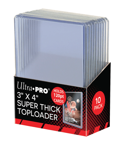 Ultra PRO 3" x 4" Super Thick 120pt Toploaders (10 Pack)