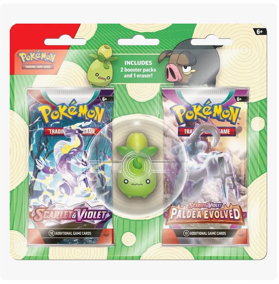 Scarlet & Violet - Back To School Eraser Blister Pack 2023 - Pokemon TCG